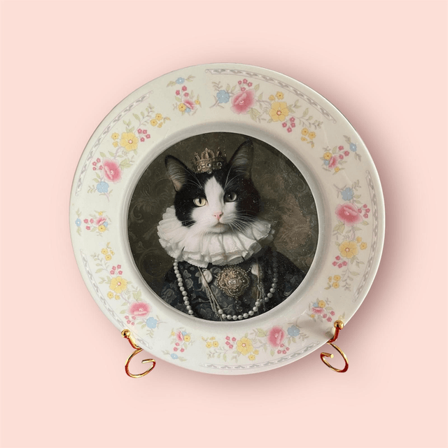Assiette L chien et chat