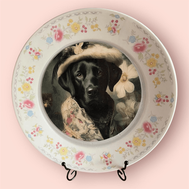Assiette L chien et chat