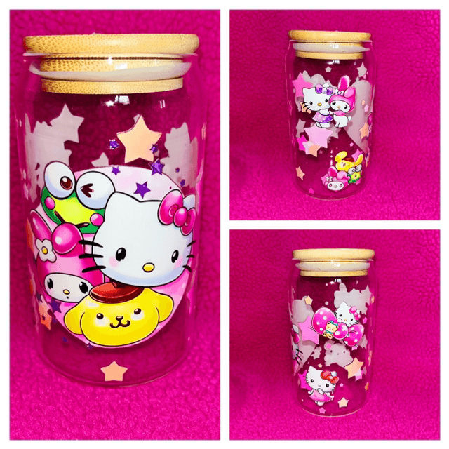 Verre Hello kitty et ses amis
